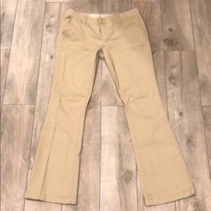 Boot cut mid rise khaki